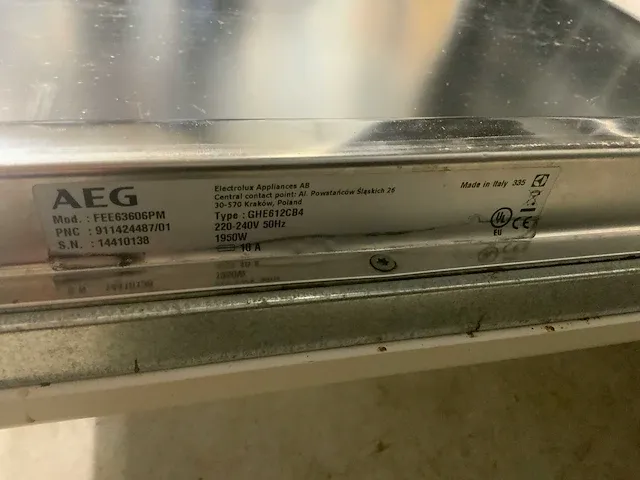 Aeg ghe612cb4 vaatwasser - afbeelding 5 van  5