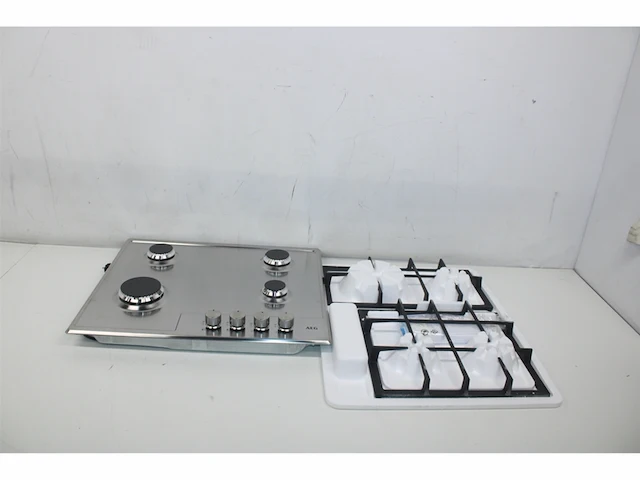 Aeg hgb64200sm slim line inbouw gaskookplaat rvs - afbeelding 3 van  3