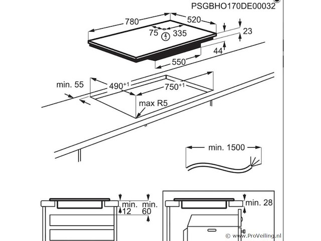 Aeg ikb8440sfb kookplaat - afbeelding 2 van  2