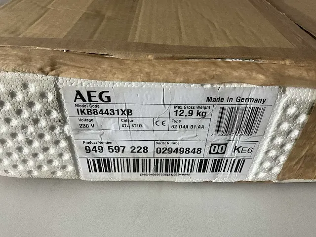 Aeg indction 62d4a01aa kookplaat - afbeelding 5 van  9
