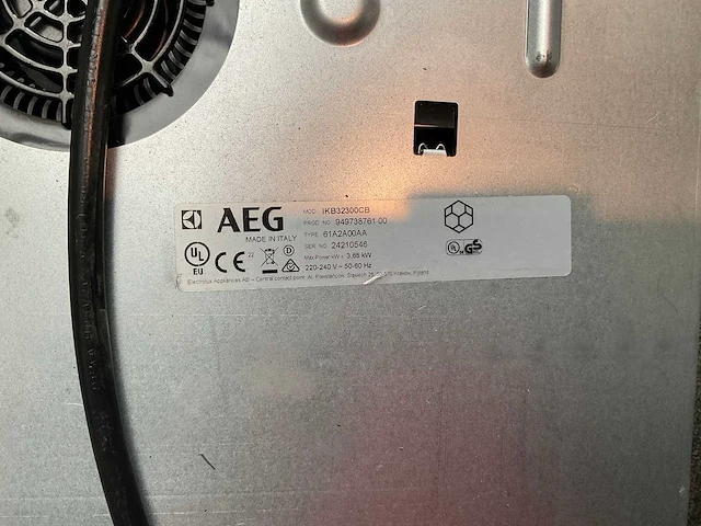 Aeg inductie kookplaat 29x52 cm - afbeelding 3 van  4