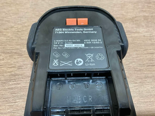Aeg l1830r/3.0 ah accu - afbeelding 5 van  8