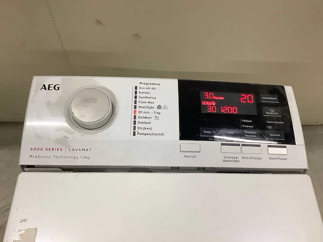 Aeg l6tbn62g wasmachine - afbeelding 2 van  9