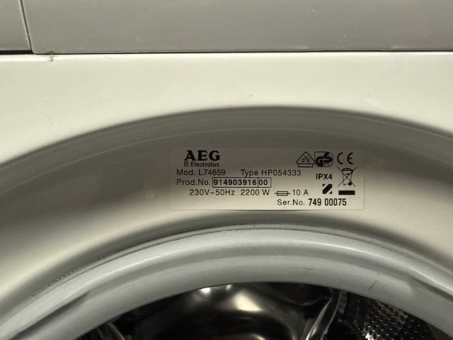 Aeg l74659 wasmachine 7kg 1400t - afbeelding 5 van  8