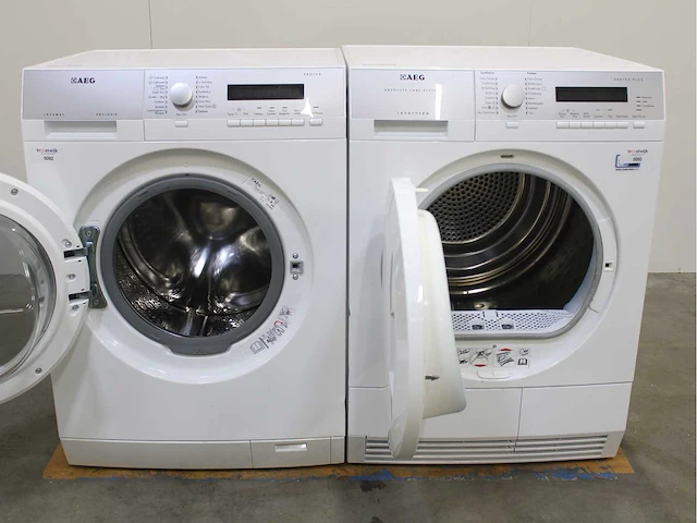 Aeg lavamat exclusive protex wasmachine & aeg lavatherm absolute care system protex plus wasdroger - afbeelding 2 van  8