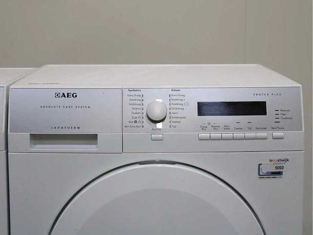 Aeg lavamat exclusive protex wasmachine & aeg lavatherm absolute care system protex plus wasdroger - afbeelding 6 van  8