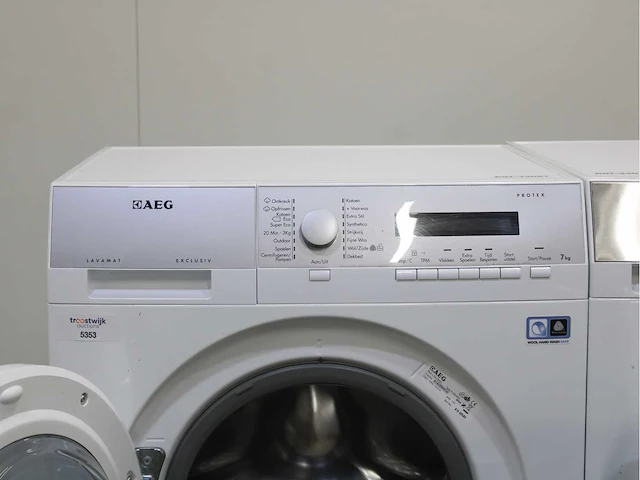 Aeg lavamat exclusive protex wasmachine & aeg lavatherm absolute care system protex plus wasdroger - afbeelding 3 van  8
