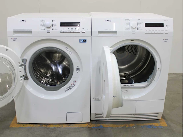 Aeg lavamat exclusive protex wasmachine & aeg lavatherm protex wasdroger - afbeelding 2 van  8