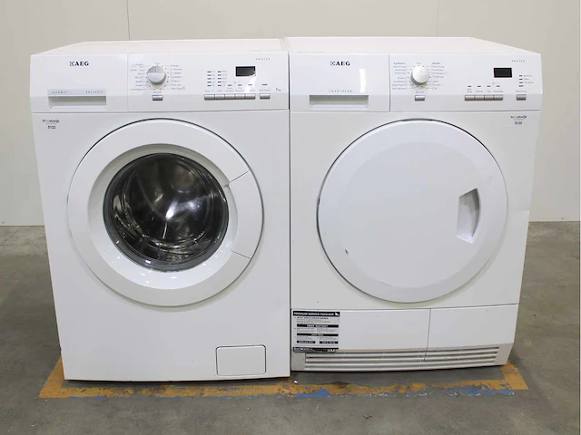 Aeg lavamat exclusive protex wasmachine & aeg lavatherm protex wasdroger - afbeelding 1 van  8