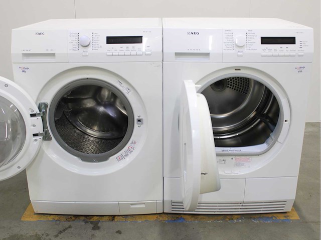 Aeg lavamat exclusive protex wasmachine & aeg lavatherm protex wasdroger - afbeelding 2 van  8