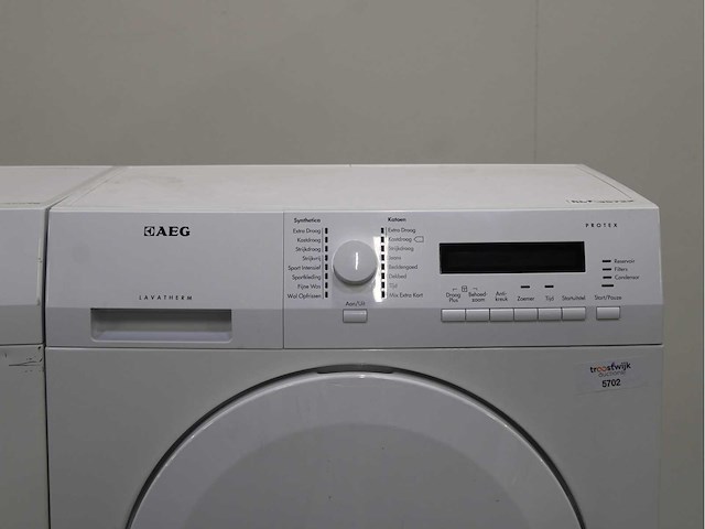 Aeg lavamat exclusive protex wasmachine & aeg lavatherm protex wasdroger - afbeelding 6 van  8
