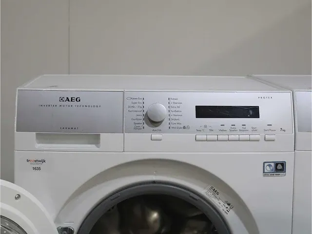 Aeg lavamat inverter motor technology protex wasmachine & aeg lavatherm protex droger - afbeelding 3 van  8