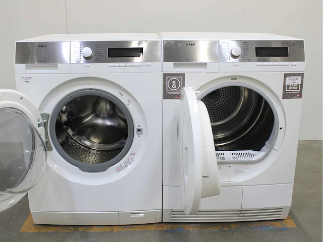 Aeg lavamat protex plus wasmachine & aeg lavatherm protex plus sensidry wasdroger - afbeelding 2 van  8