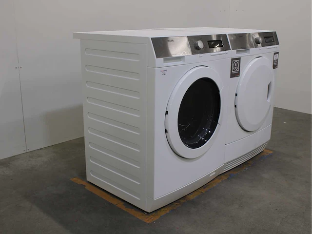 Aeg lavamat protex plus wasmachine & aeg lavatherm protex plus sensidry wasdroger - afbeelding 4 van  8