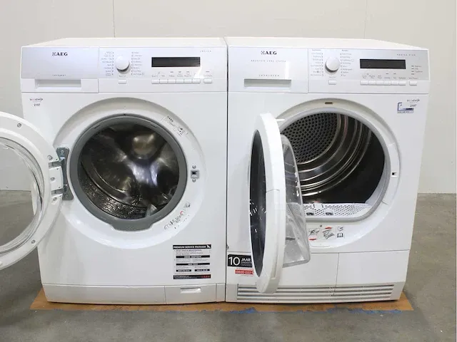 Aeg lavamat protex wasmachine & aeg lavatherm absolute care system protex plus droger - afbeelding 2 van  8