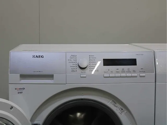 Aeg lavamat protex wasmachine & aeg lavatherm absolute care system protex plus droger - afbeelding 3 van  8