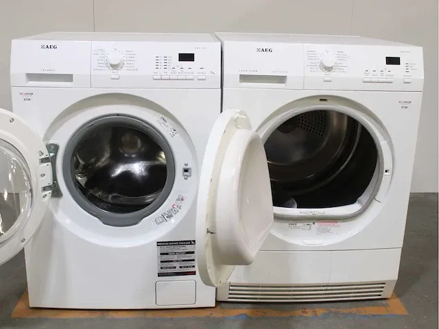 Aeg lavamat protex wasmachine & aeg lavatherm exclusive protex droger - afbeelding 2 van  8