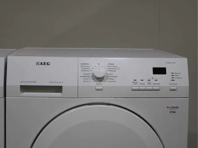 Aeg lavamat protex wasmachine & aeg lavatherm exclusive protex droger - afbeelding 6 van  8