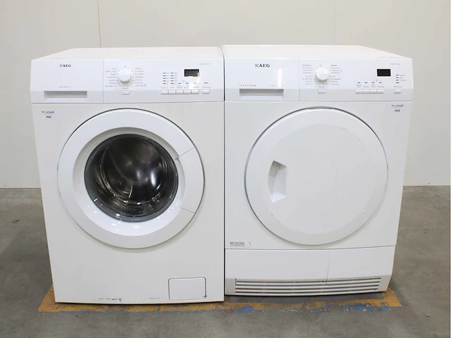 Aeg lavamat protex wasmachine & aeg lavatherm exclusive protex wasdroger - afbeelding 1 van  8