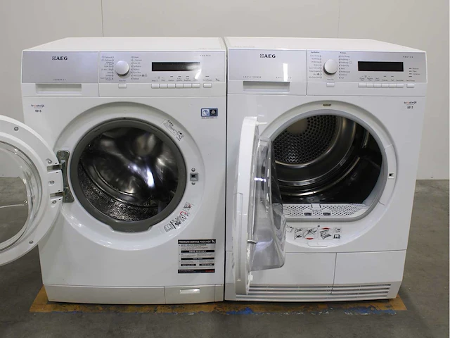 Aeg lavamat protex wasmachine & aeg lavatherm exclusive protex wasdroger - afbeelding 2 van  8