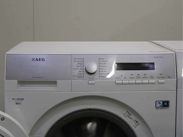Aeg lavamat protex wasmachine & aeg lavatherm exclusive protex wasdroger - afbeelding 3 van  8