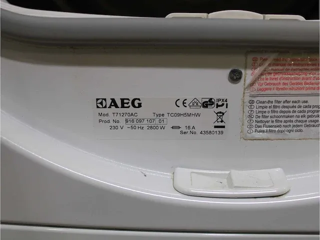 Aeg lavamat protex wasmachine & aeg lavatherm protex droger - afbeelding 8 van  8