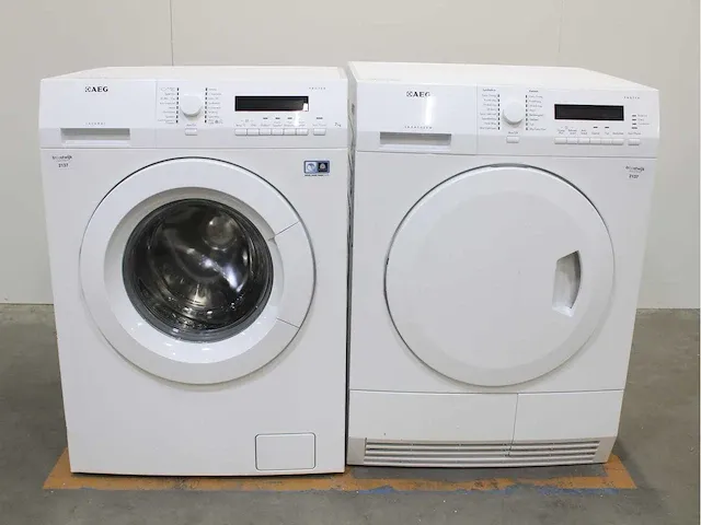 Aeg lavamat protex wasmachine & aeg lavatherm protex droger - afbeelding 1 van  8