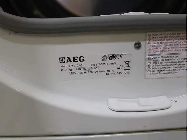 Aeg lavamat protex wasmachine & aeg lavatherm protex droger - afbeelding 8 van  8