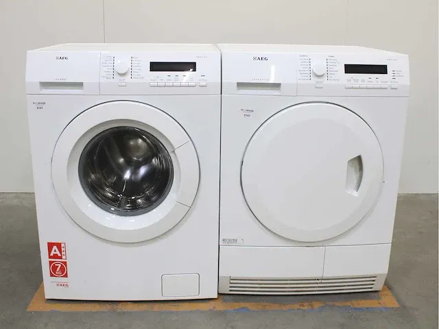 Aeg lavamat protex wasmachine & aeg lavatherm protex droger - afbeelding 1 van  6