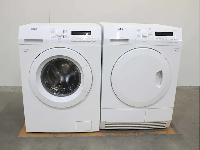 Aeg lavamat protex wasmachine & aeg lavatherm protex droger - afbeelding 1 van  8
