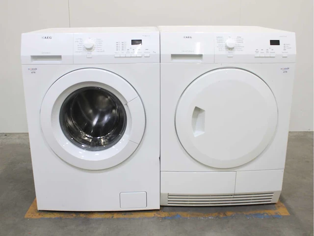 Aeg lavamat protex wasmachine & aeg lavatherm protex wasdroger - afbeelding 1 van  8