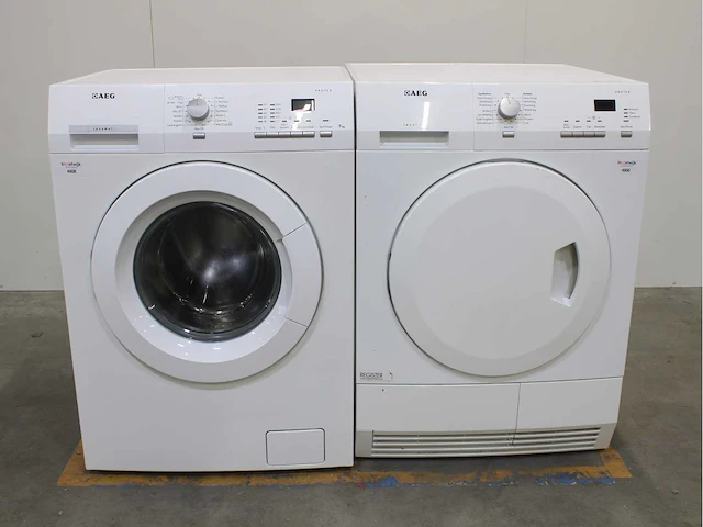 Aeg lavamat protex wasmachine & aeg lavatherm protex wasdroger - afbeelding 1 van  8