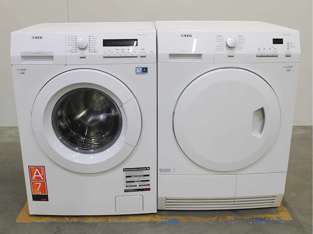 Aeg lavamat protex wasmachine & aeg lavatherm protex wasdroger - afbeelding 1 van  8