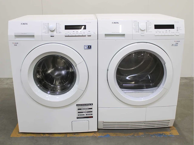 Aeg lavamat protex wasmachine & aeg lavatherm protex wasdroger - afbeelding 1 van  8