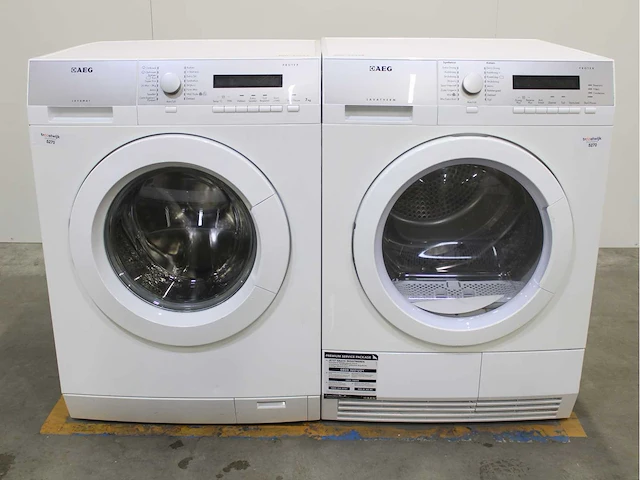 Aeg lavamat protex wasmachine & aeg lavatherm protex wasdroger - afbeelding 1 van  8