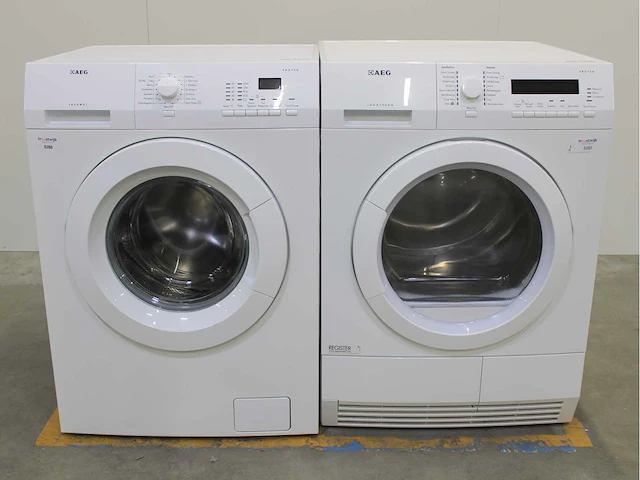 Aeg lavamat protex wasmachine & aeg lavatherm protex wasdroger - afbeelding 1 van  8