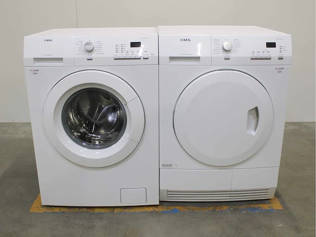 Aeg lavamat protex wasmachine & aeg lavatherm protex wasdroger - afbeelding 1 van  8