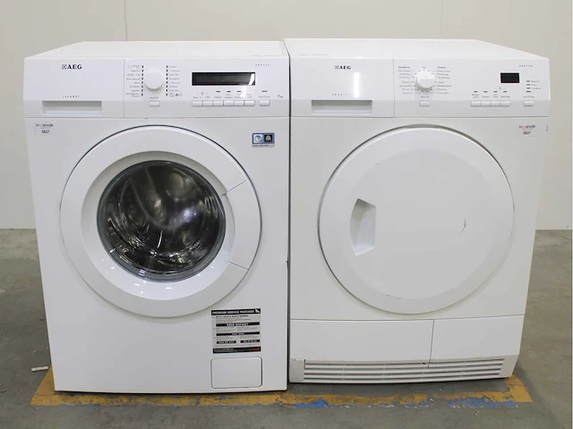 Aeg lavamat protex wasmachine & aeg lavatherm protex wasdroger - afbeelding 1 van  8