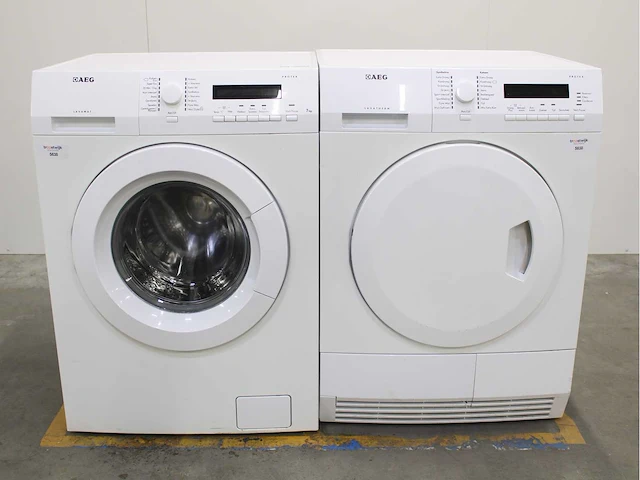 Aeg lavamat protex wasmachine & aeg lavatherm protex wasdroger - afbeelding 1 van  8