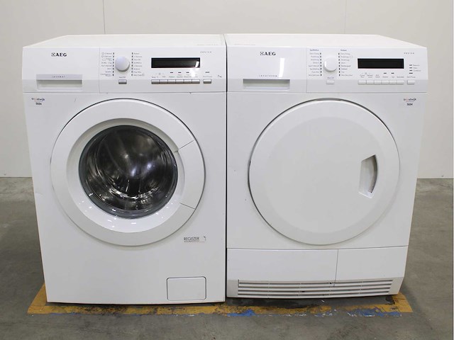 Aeg lavamat protex wasmachine & aeg lavatherm protex wasdroger - afbeelding 1 van  8