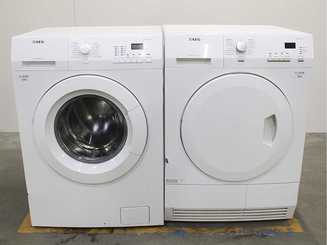 Aeg lavamat protex wasmachine & aeg lavatherm protex wasdroger - afbeelding 1 van  8