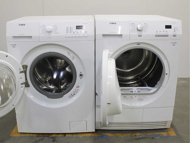 Aeg lavamat protex wasmachine & aeg lavatherm protex wasdroger - afbeelding 2 van  8