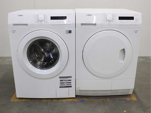 Aeg lavamat protex wasmachine & aeg lavatherm protex wasdroger - afbeelding 1 van  8