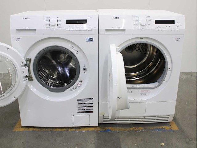 Aeg lavamat protex wasmachine & aeg lavatherm protex wasdroger - afbeelding 2 van  8