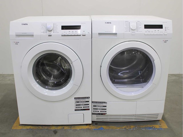 Aeg lavamat protex wasmachine & aeg lavatherm protex wasdroger - afbeelding 1 van  8