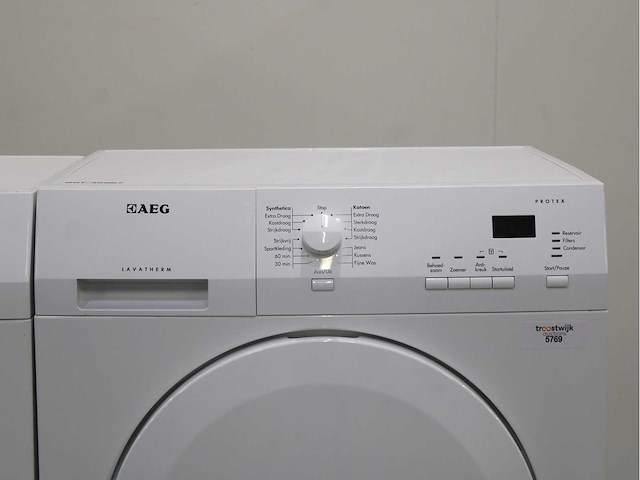 Aeg lavamat protex wasmachine & aeg lavatherm protex wasdroger - afbeelding 6 van  8