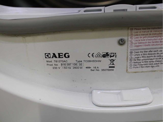 Aeg lavamat protex wasmachine & aeg lavatherm protex wasdroger - afbeelding 8 van  8