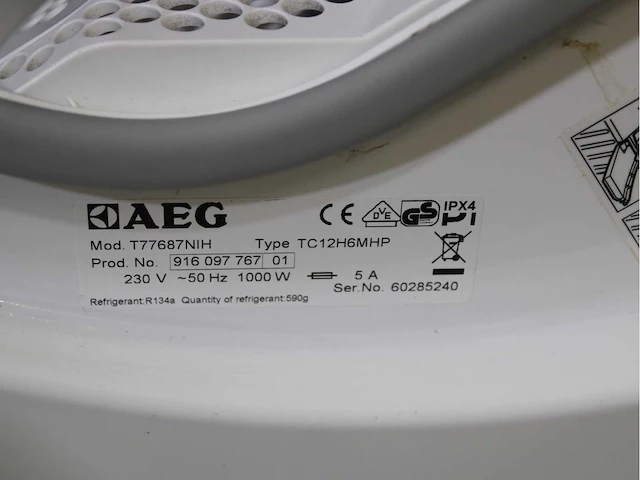Aeg lavatherm absolute care system protex plus wasdrogers - afbeelding 4 van  6