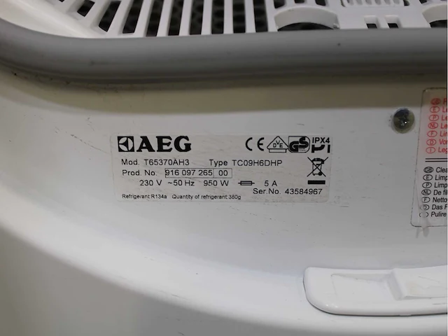 Aeg lavatherm protex wasdrogers - afbeelding 8 van  8