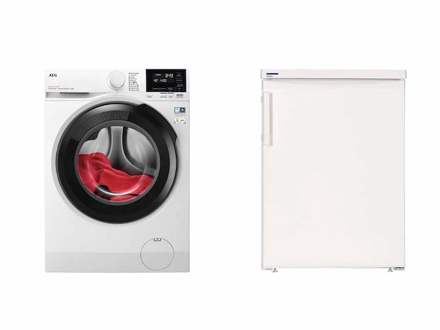 Aeg lr7386u4 ecoline 7000 serie prosteam universaldose - wasmachine / liebherr tp 1720 - tafelmodel koelkast - afbeelding 1 van  7